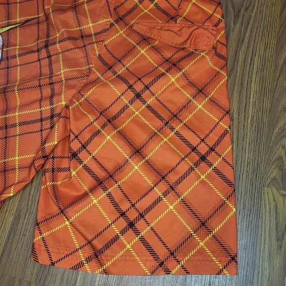 DC Comics The Flash Hybrid Shorts - Men's Size 34 Vibrant Orange & Yellow A72 - Picture 7 of 7